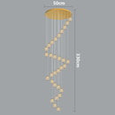 Axyaa Crystal LED Pendant Chandelier for Home Dining Living Room Decor