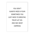 Nordic Motivation Quote Canvas Print Typography Poster for Home Decor by Axyaa