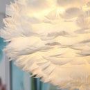 Axyaa Nordic Feather Pendant Light: Modern LED Lamp for Living Room, Bedroom, Dining, Children's Room