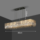 Axyaa Crystal Stair Chandelier: Modern LED Ceiling Light for Living Room