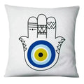 Axyaa Evil Eye & Hamsa Cushion Covers - Sofa, Bedroom, Car Pillow Cover