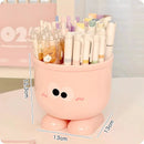 Axyaa Kawaii Pencil Holder Desk Organizer for Pens & Makeup Brushes