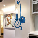 Axyaa Iron Art Candle Wall Lamp for Modern Living Room and Hallway
