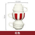 Axyaa Creative Cup Ceramic Vase Ornament Flower Arrangement Artistic Craft