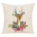 Milu Deer Pattern Print Pillow for Home Decor by Axyaa