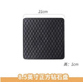 Axyaa Matte Geometric Diamond Square Bread Plate - Ideal for Dim Sum and Breakfast
