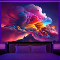 Axyaa Fantasy Starry Sky Cat Tapestry for Home Bedroom Hippie Decor