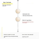 Axyaa Chrome Metal LED Floor Lamp with White Acrylic Ball Lights