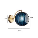 Nordic Glass Ball LED Wall Lamp for Living Room Bedroom by Axyaa