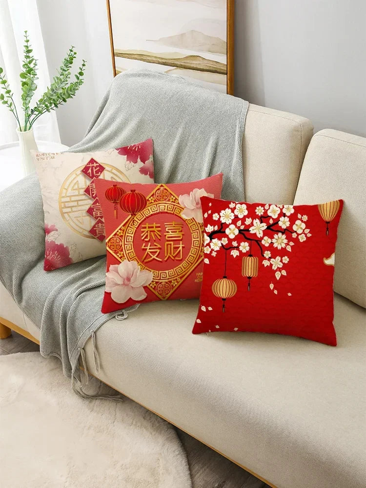 Axyaa Chinese New Year Cushion Cover Set - 40 cm & 45 cm