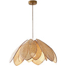 Nordic Wabi Sabi Chandelier Petal Pendant Light by Axyaa