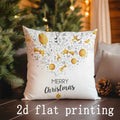 Axyaa Merry Christmas Patterned Cushion Covers - Sofa, Bedroom, Car Pillow Cover