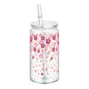 Axyaa Cherry Bow Plastic Cup with Straw Lid: Reusable, 16oz Cute Holiday Drinkware