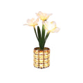 Axyaa Dimmable Daffodil Flower Crystal Lamp - Romantic Living Room Decor