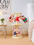 Axyaa Rotating Pendant Display Box: Dust-proof Action Figure Storage Stand