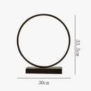 Axyaa Dimmable LED Ring Table Lamp for Home Décor & Bedroom Lighting