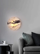 Axyaa Marble LED Wall Lamp: High-class Nordic Lighting Fixture for Living Room, Bedroom, Hallway.