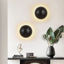 Axyaa Black Stone LED Wall Lamp for Home Studio Bedroom Staircase Lighting