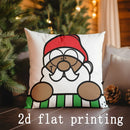 Axyaa Santa Christmas Pillow Cover for Sofa, Bedroom, Car - Festive Decor Theme