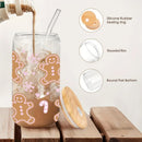 Axyaa Christmas Water Bottle with Lid & Straw | Festive Holiday Decor & Reusable Cup