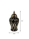 Axyaa Ceramic Electroplating Vase Jar - Luxury Home Decor Craft for Living Room Entryway