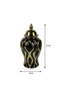 Axyaa Ceramic Electroplating Vase Jar - Luxury Home Decor Craft for Living Room Entryway