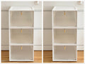 Axyaa Large Storage Box with Transparent Magnetic Lid for Clothes, Toys, and Dolls