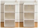 Axyaa Large Storage Box with Transparent Magnetic Lid for Clothes, Toys, and Dolls