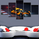 Axyaa Racing Vehicle Canvas Wall Art Home Decor - Cool Yellow Cars Poster Art
