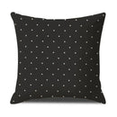 Axyaa Geometric Cotton Linen Cushion Cover - Decorative Sofa Throw Pillow Cover