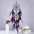 Colorful Feather Dream Catcher Tree of Life Pendant by Axyaa