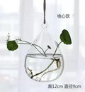 Axyaa Angel Glass Vase for Living Room Decor with Hanging Hydroponic Flowers