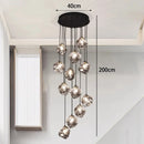 Axyaa Staircase Chandeliers LED Pendant Lamps Modern Home Indoor Lighting