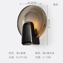 Axyaa Copper Glass LED Wall Lamp Modern Art Decor Stairs Bedside Background Aisle