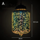 Axyaa Fireworks Glass Pendant Lights for Modern Living Room Decor