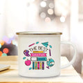 Axyaa Teacher's Day Enamel Handle Coffee Cup - Appreciation Gift for Educators