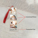 Memorial Acrylic Bookmark Custom Photo Text Tassel Printed Axyaa Mother's Father's Day Gift