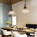 Axyaa Retro Glass Chandelier for Dining Desk, Bar, and Shop Décor