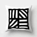 Axyaa Geometric Star Square Pillow Cover - Modern Home Decor Art Print
