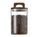 Axyaa Glass Vacuum Sealed Coffee Beans Storage Jar