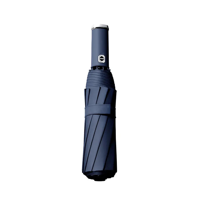 Axya LED Flashlight Umbrella - 10 Bone Windproof Business Automatic Three-Fold Umbrella