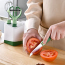 Axyaa 5-Piece Green Kitchen Tools Set: Peeler, Knife, Beater, Scissors - Multi-functional Cooking Gadget
