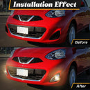 Axyaa Car Fog Lamps Daytime Running Lights for Nissan March Micra 2013-2016