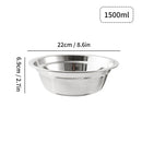 Axyaa Stainless Steel Salad Bowls | Large Capacity Food Containers | Kitchen Tableware