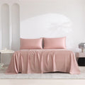 Axyaa Bamboo Flat Sheet: Luxury Silky Bed Cover, Single-Double-King-Queen Sizes