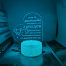 Axyaa Love Design RGB 3D Night Light for Bedroom Desktop Decor