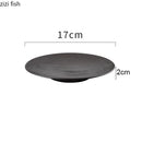 Axyaa Ceramic Striped Sushi Dessert Plate | Creative Molecular Cuisine Tableware