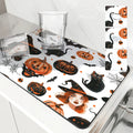 Axyaa Halloween Black Cat Antiskid Drying Mat