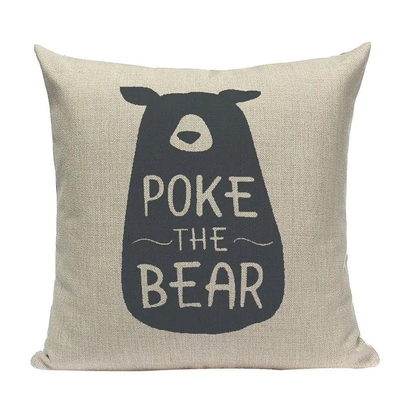 Axyaa Nordic Wildlife Cushion Covers 45x45cm Square Printed Pillow Case