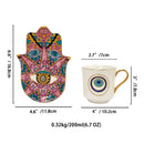 Axyaa Nordic Ceramic Espresso Cup and Saucer Set - 200ML